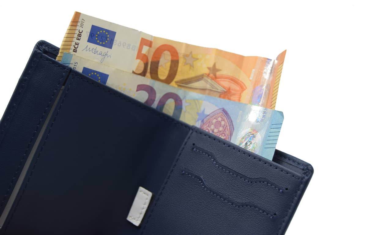 Protección RFID: Protege Tus Tarjetas de Robar hasta 10 Tarjetas Ögon Smart Wallets Recetas Notas Aluminio anodizado Azul Stockholm Cartera Tarjetero 